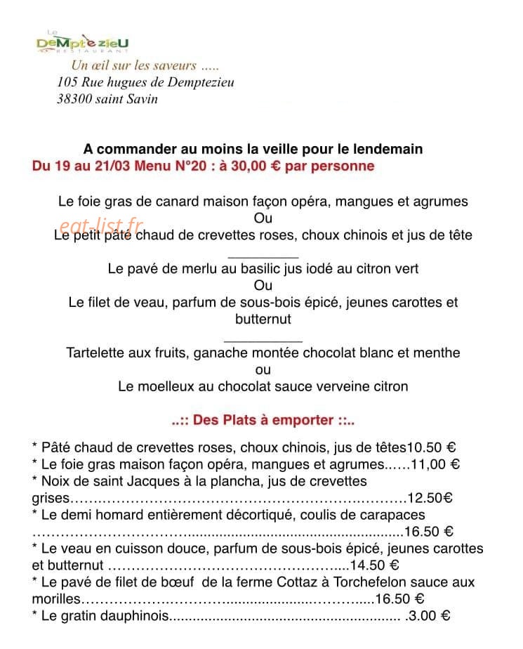 Le Demptezieu — carte page 1