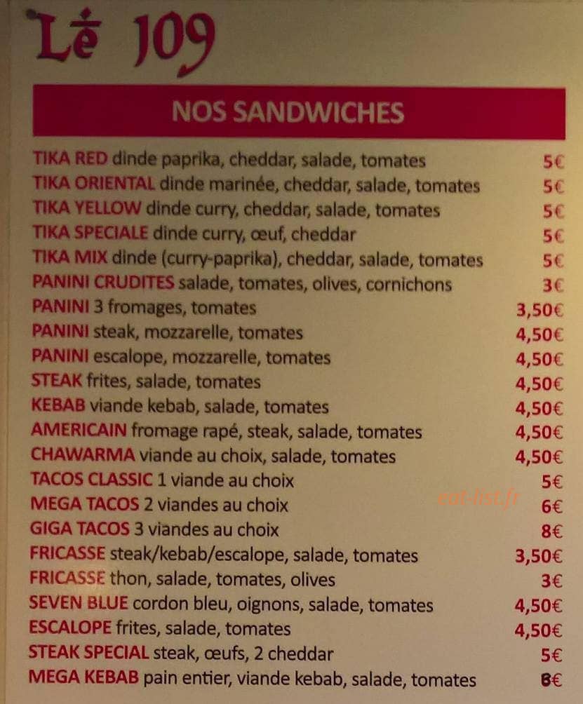 Le 109 — carte page 1