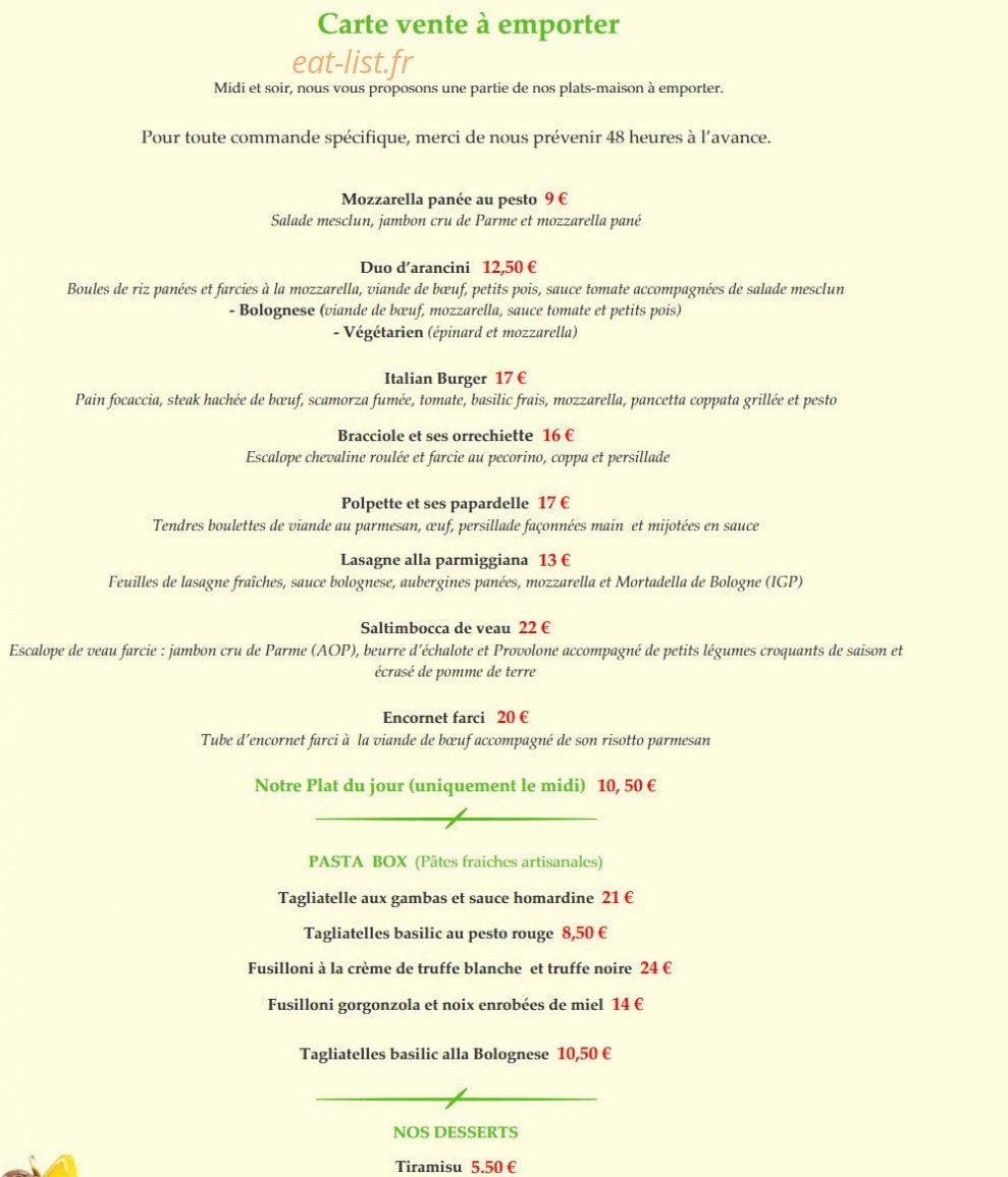 Tanti Sapori — carte page 3