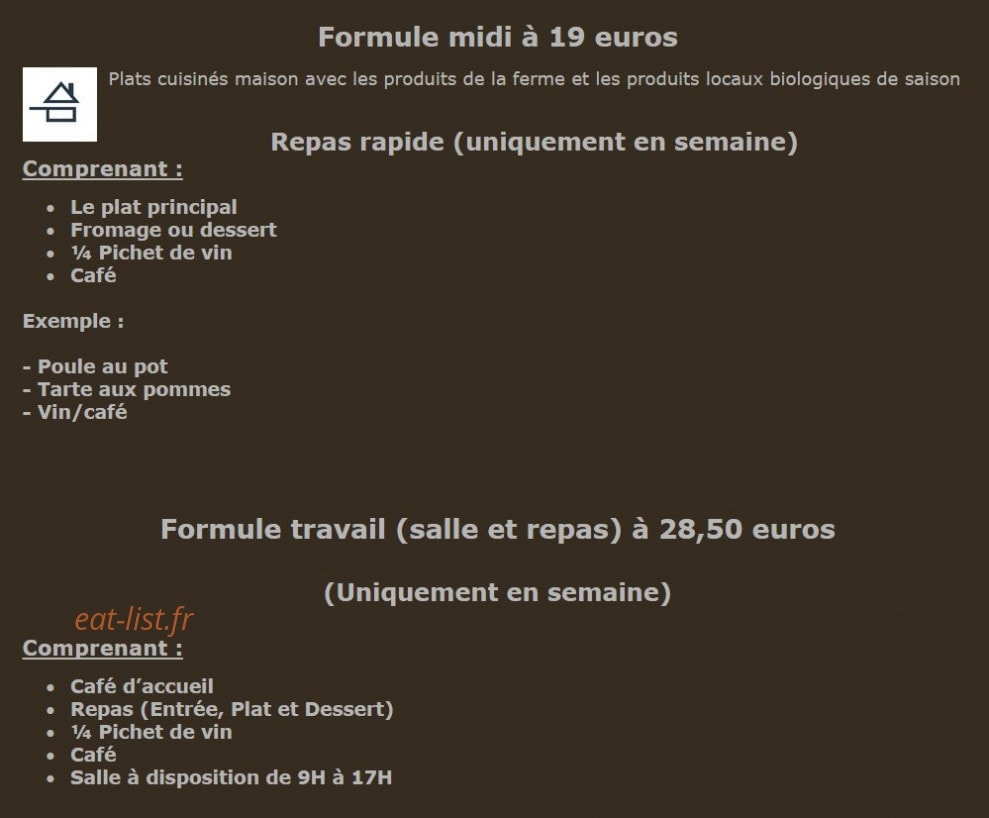 Ferme des Charrières — carte page 8