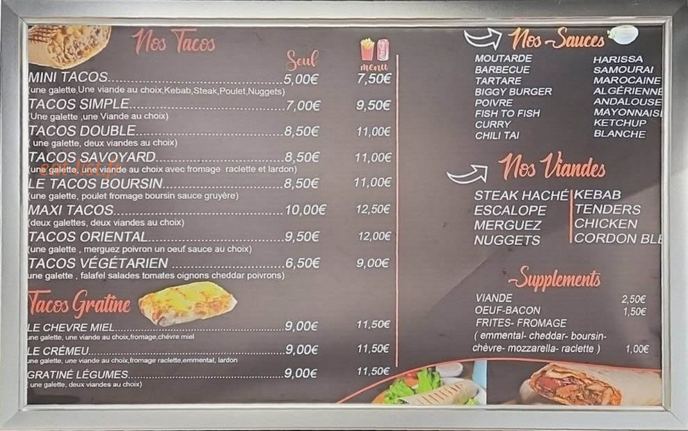 Tacos-Poisat — carte page 3