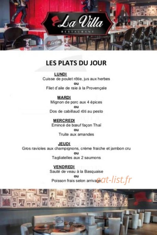 La Villa — carte page 1