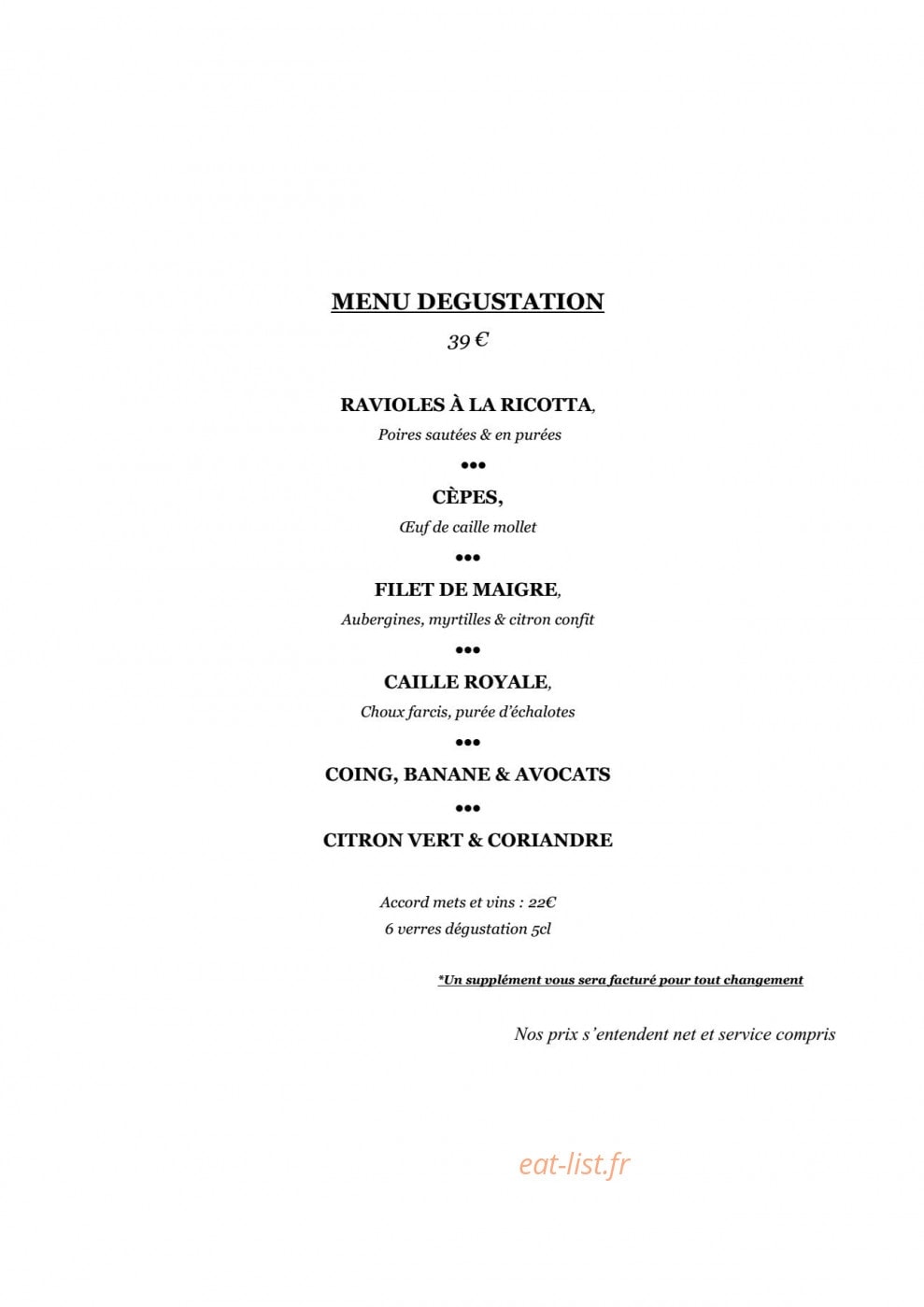 Le garage — carte page 5