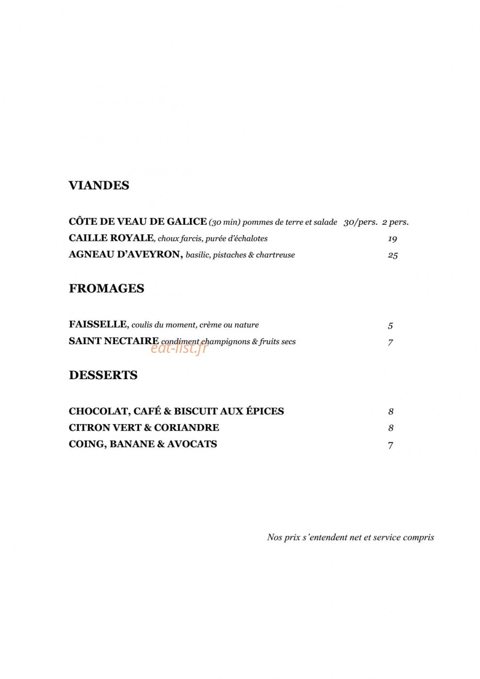 Le garage — carte page 2
