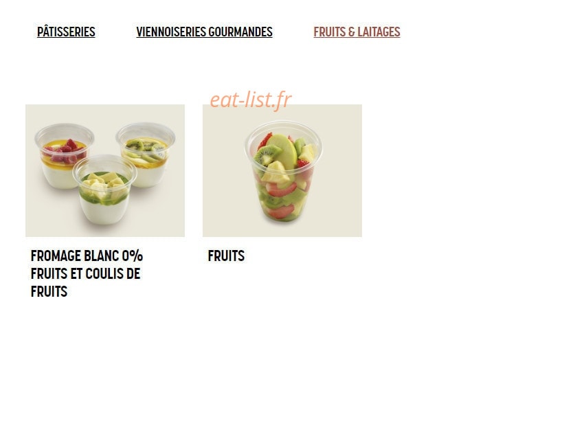 Brioche Dorée — carte page 6