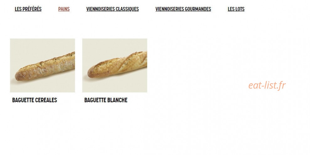 Brioche Dorée — carte page 8