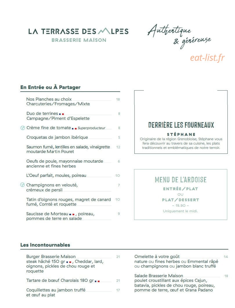 La Terrasse des Alpes — carte page 1