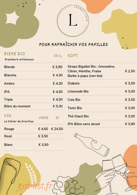 Laumay Café — carte page 4