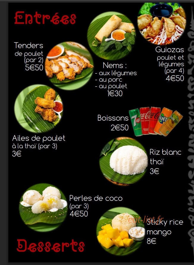 Les Saveurs De Thaïlande — carte page 7