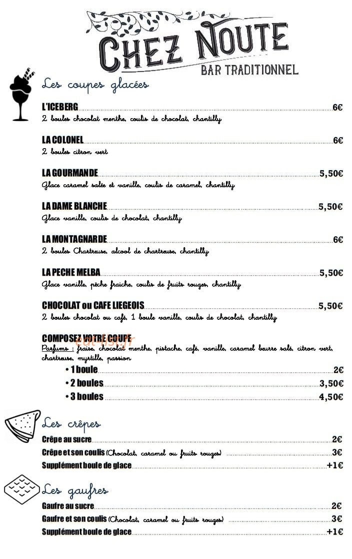 Chez Noute — carte page 3