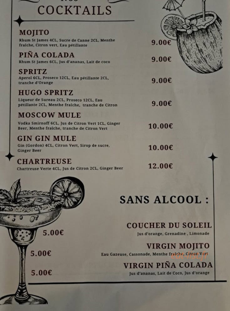 La table de Sylvie — carte page 4