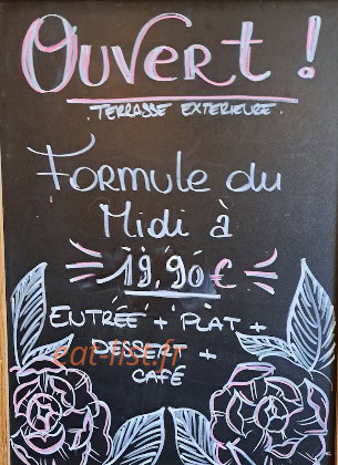 La table de Sylvie — carte page 1
