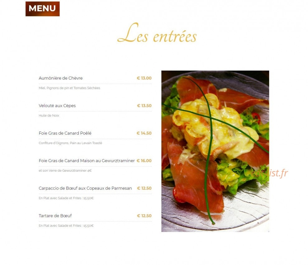 Le Melezein — carte page 1