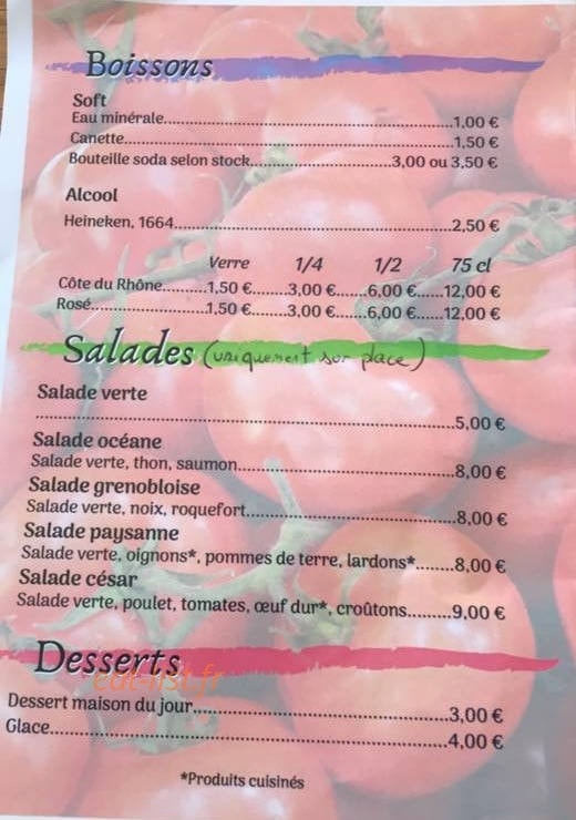 Pizza Giaco — carte page 4
