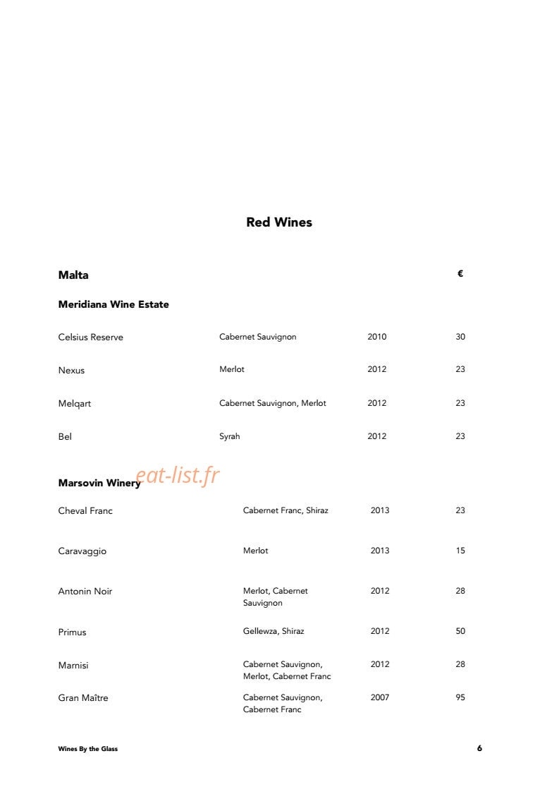 Guze bistro — carte page 10