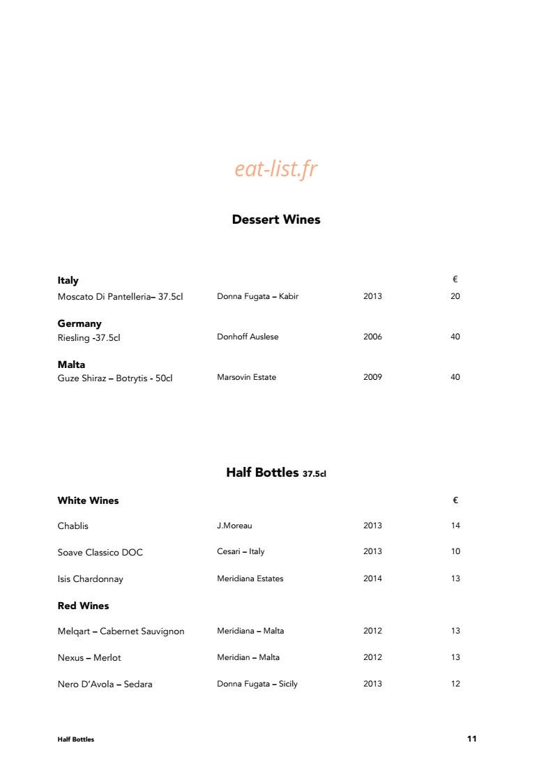 Guze bistro — carte page 15