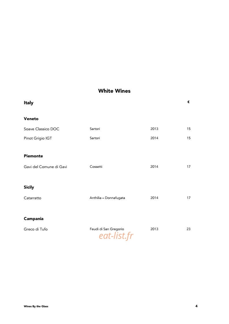 Guze bistro — carte page 8