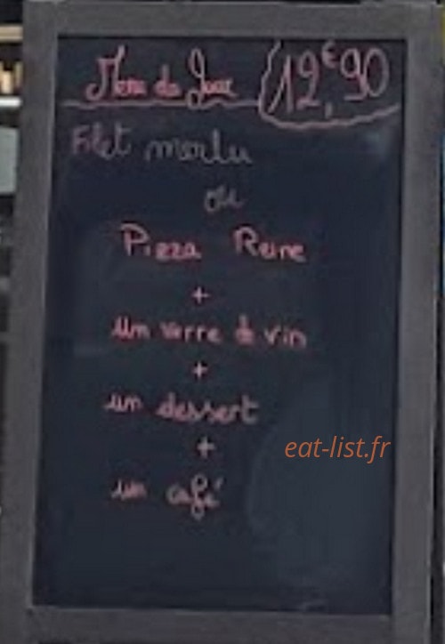 Cafe Bernard — carte page 1