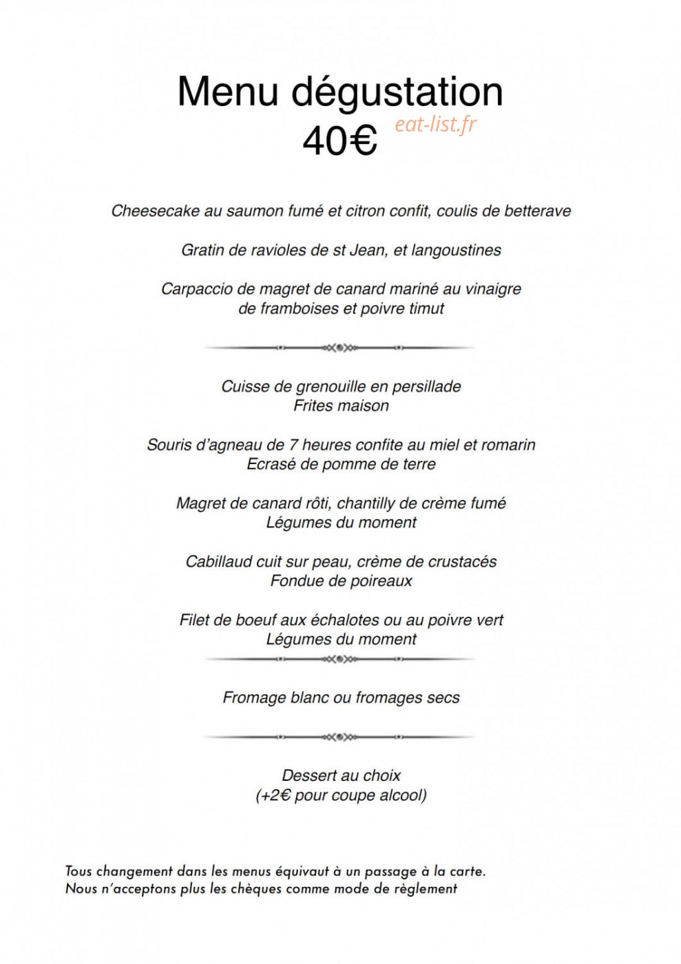 La Clé des Champs — carte page 2