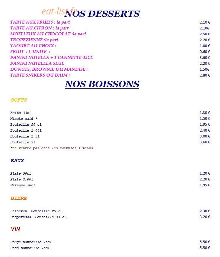 L'Alexis — carte page 4