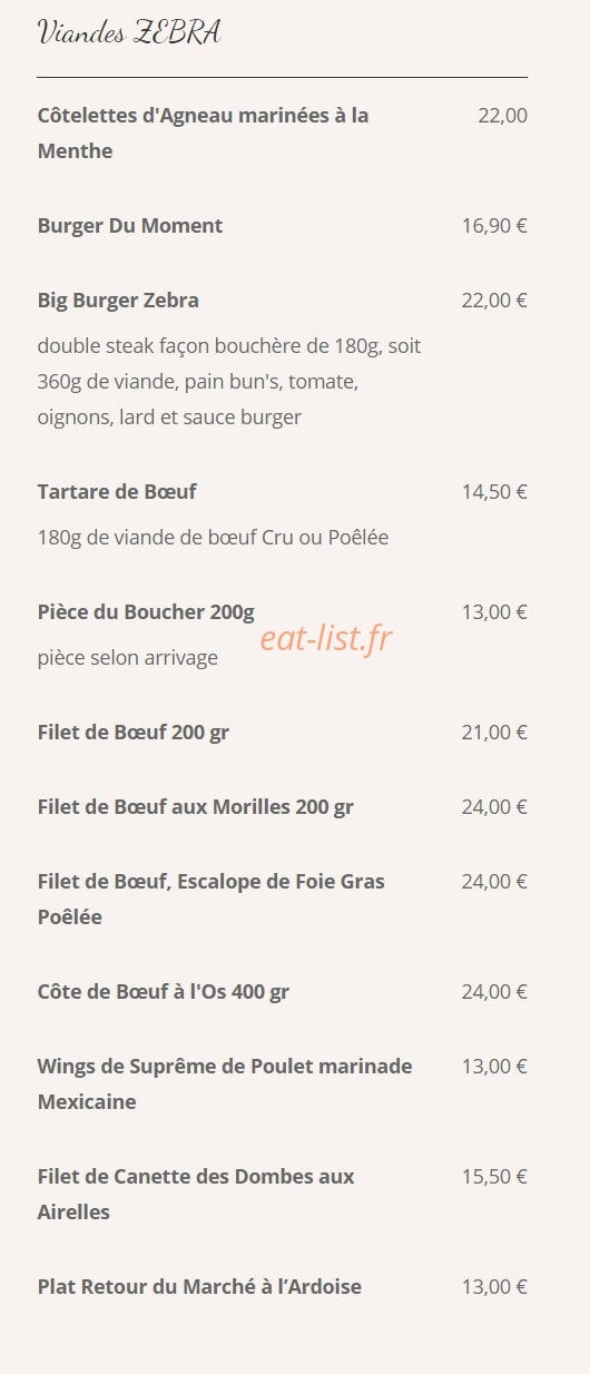 Le Relais De Sassenage — carte page 2