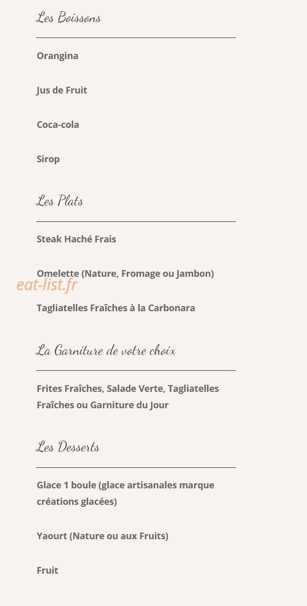 Le Relais De Sassenage — carte page 6