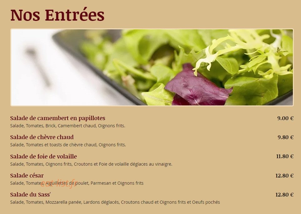 Le Sass' — carte page 3