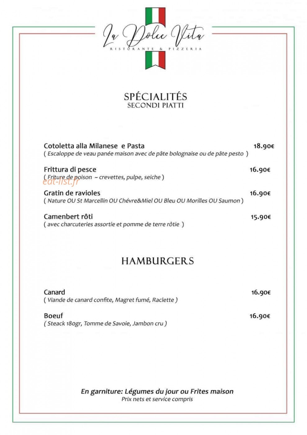 La Dolce Vita — carte page 6
