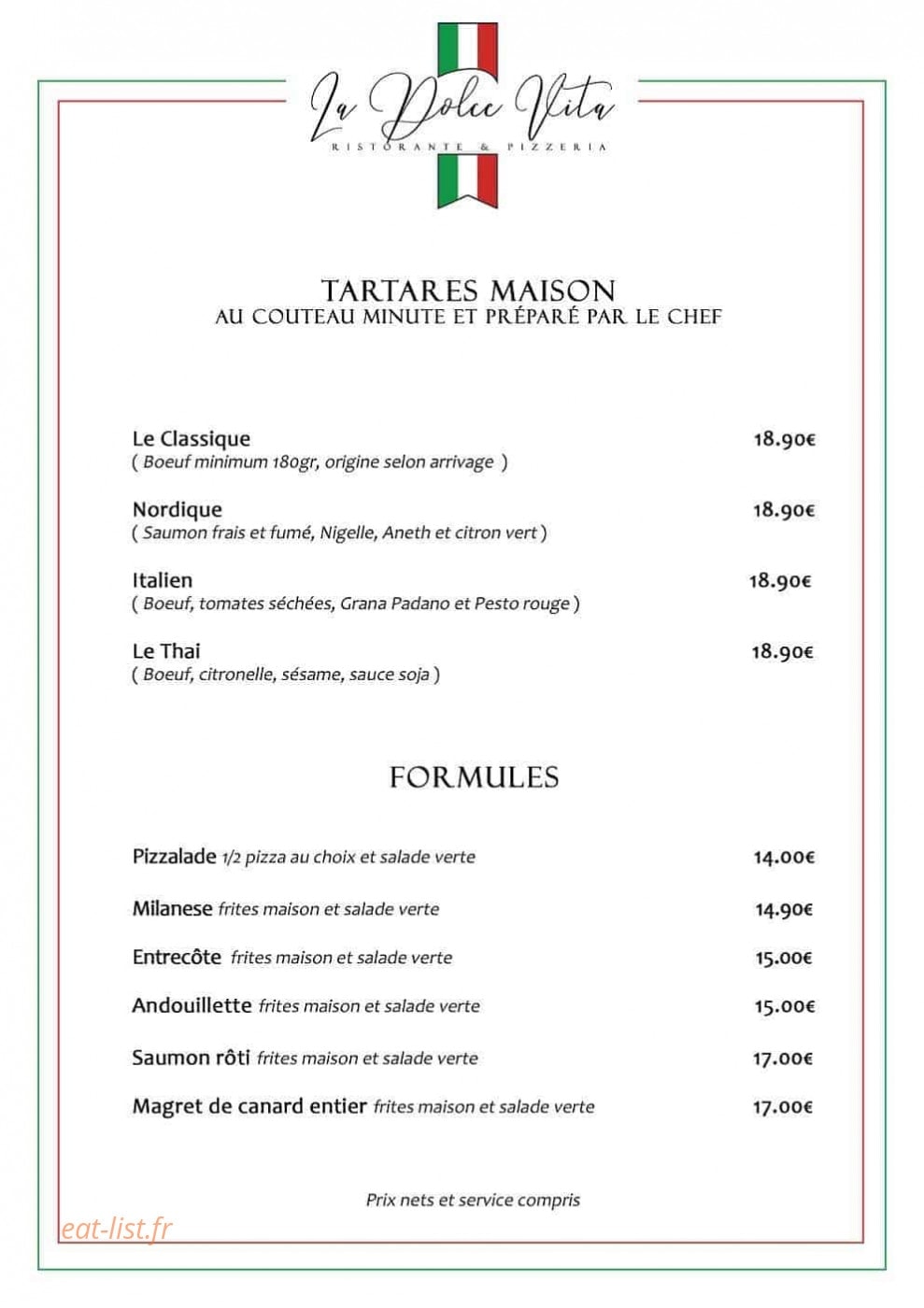 La Dolce Vita — carte page 4