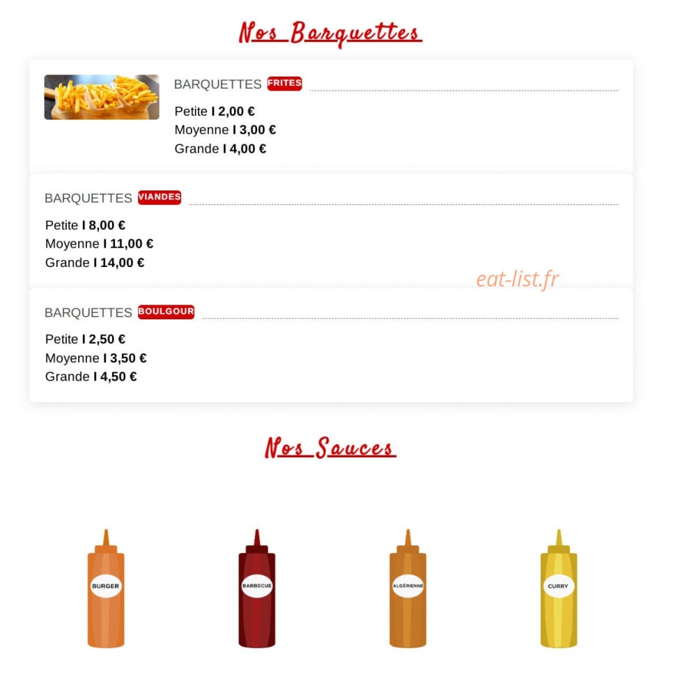 St Clair Kebab — carte page 4
