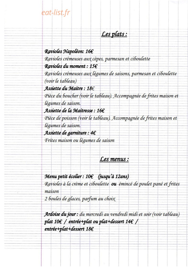 Le bonnet d'âne — carte page 2