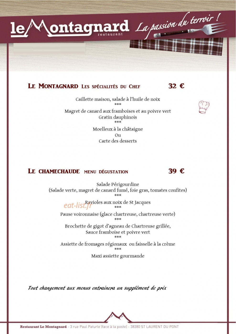 Le Montagnard — carte page 7