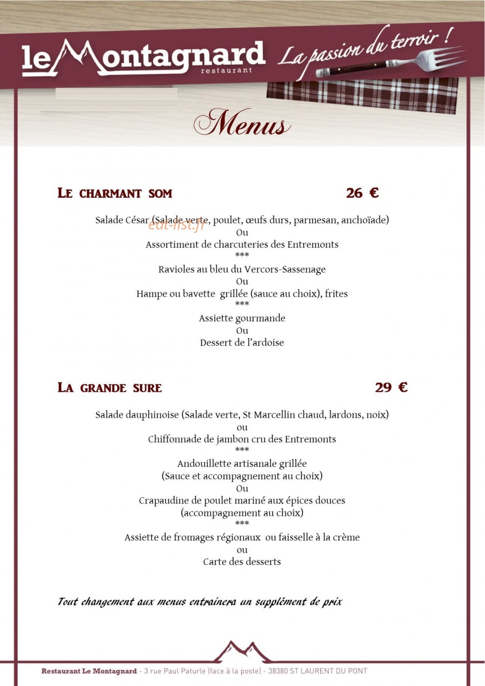 Le Montagnard — carte page 6