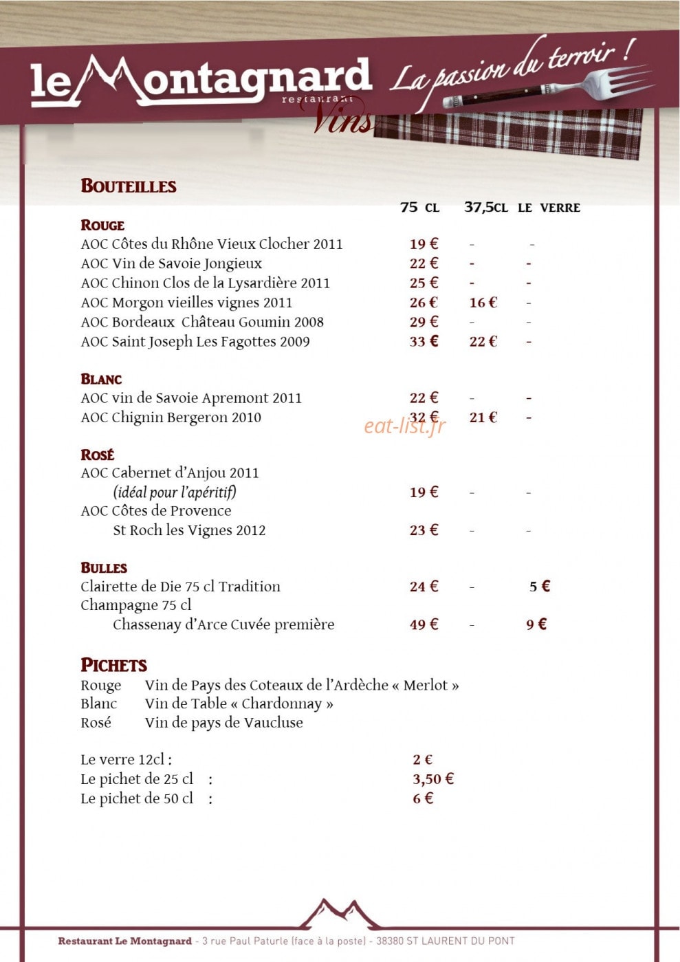 Le Montagnard — carte page 9