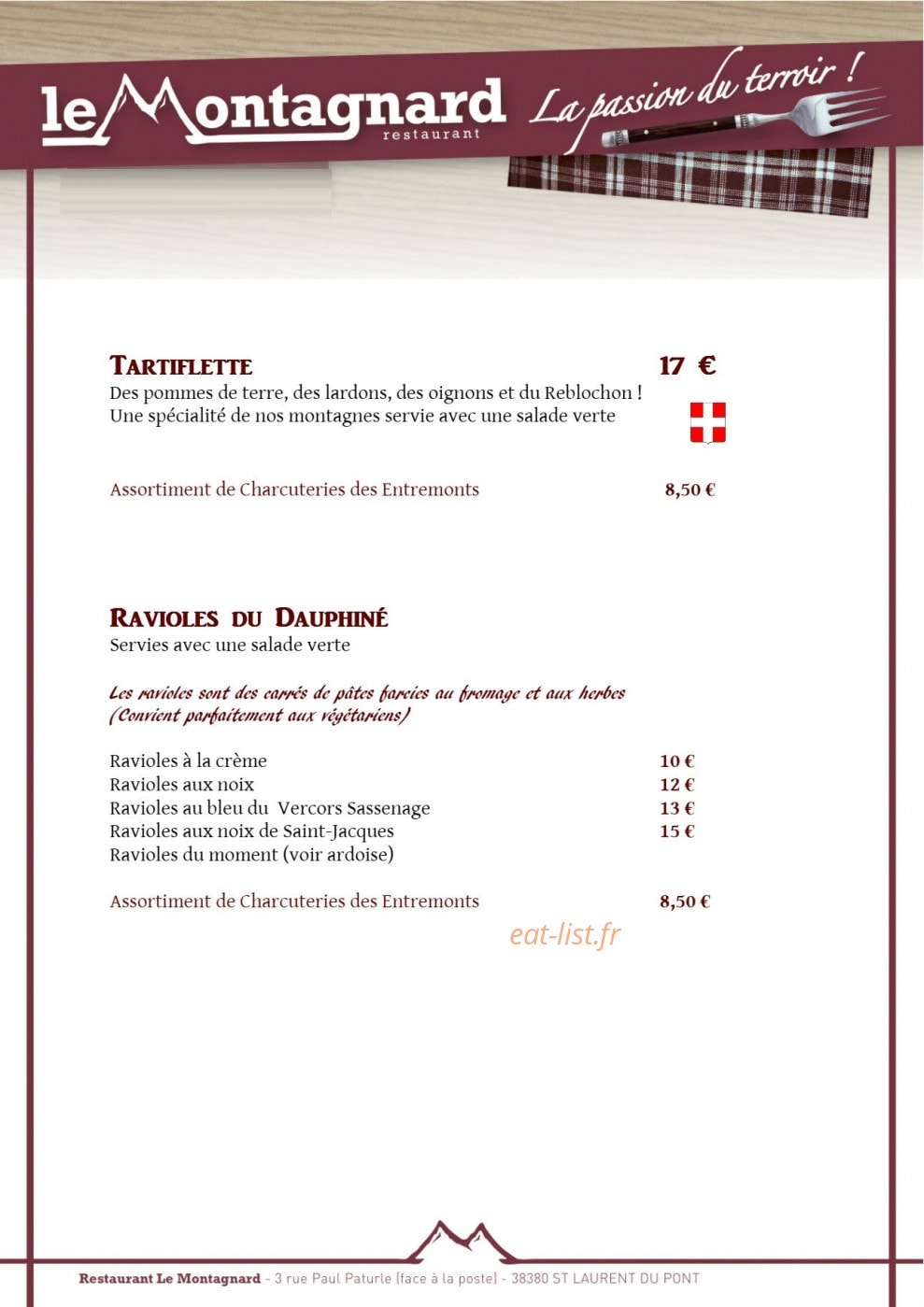 Le Montagnard — carte page 8