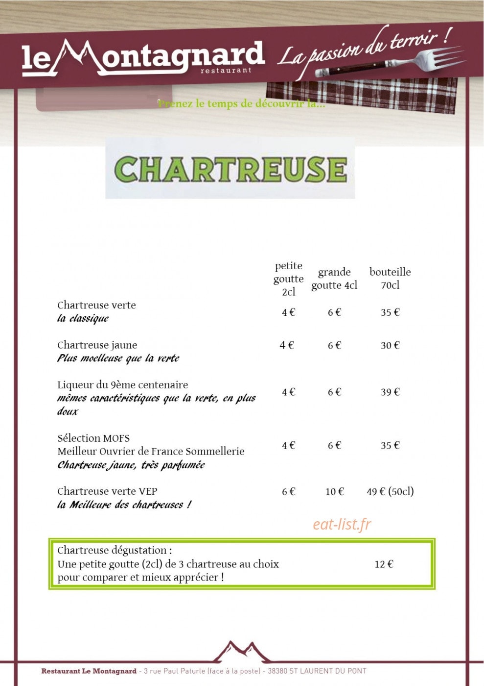 Le Montagnard — carte page 11