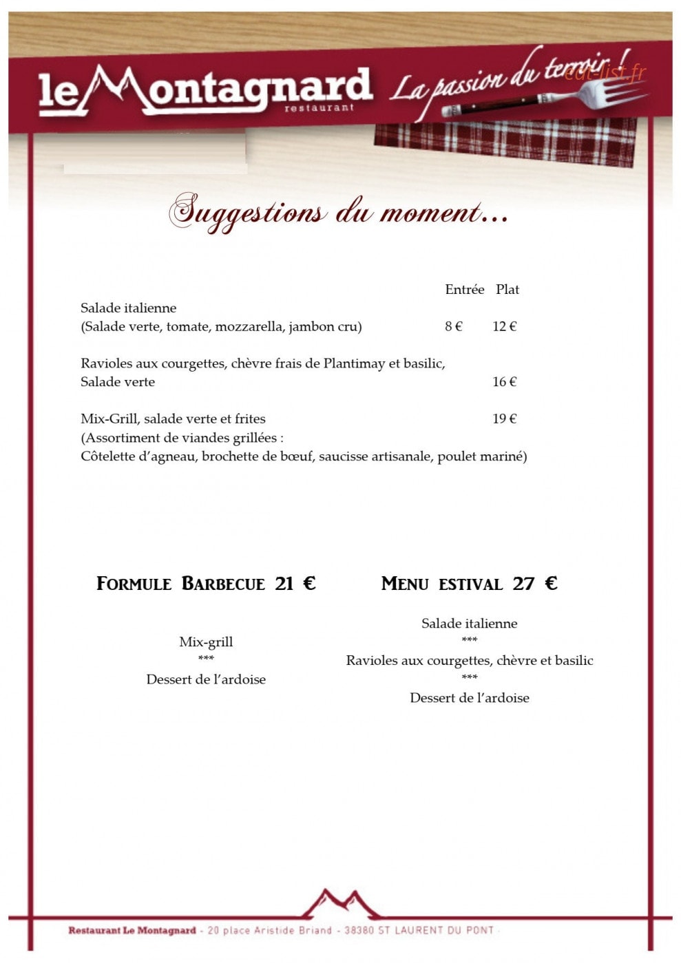 Le Montagnard — carte page 12