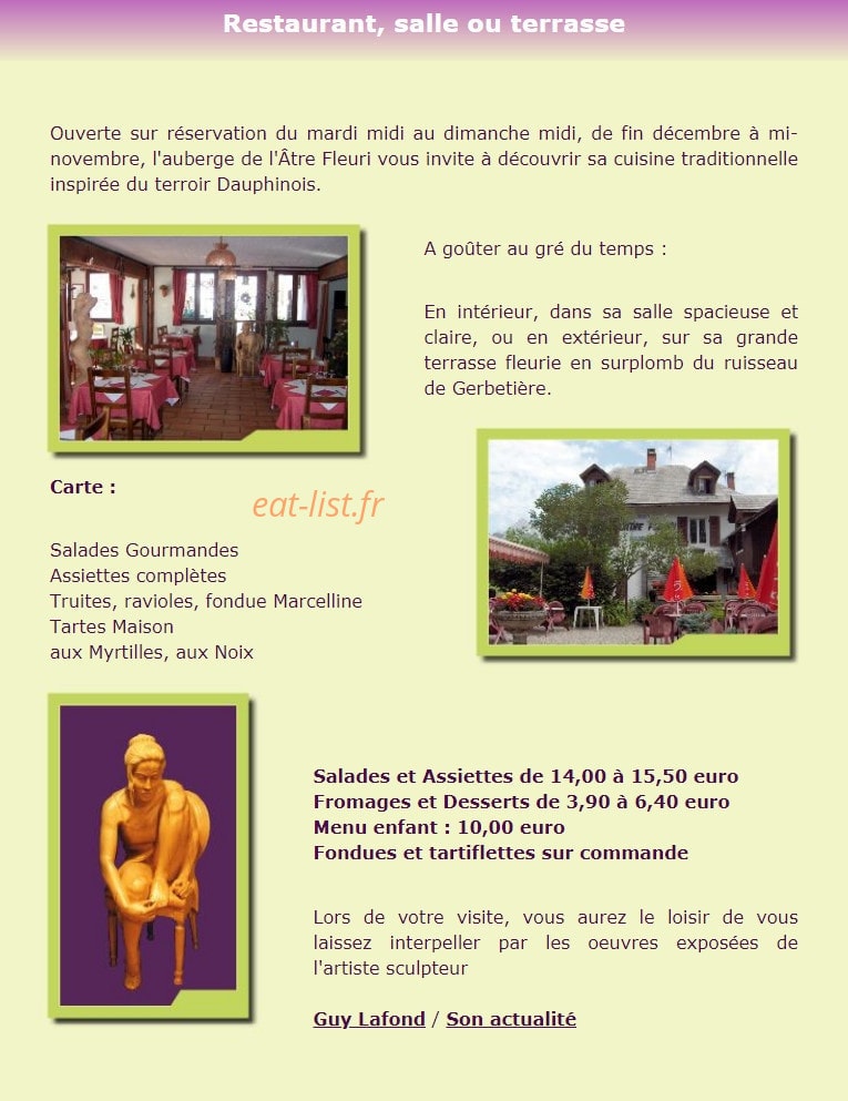 L'Atre Fleuri — carte page 1