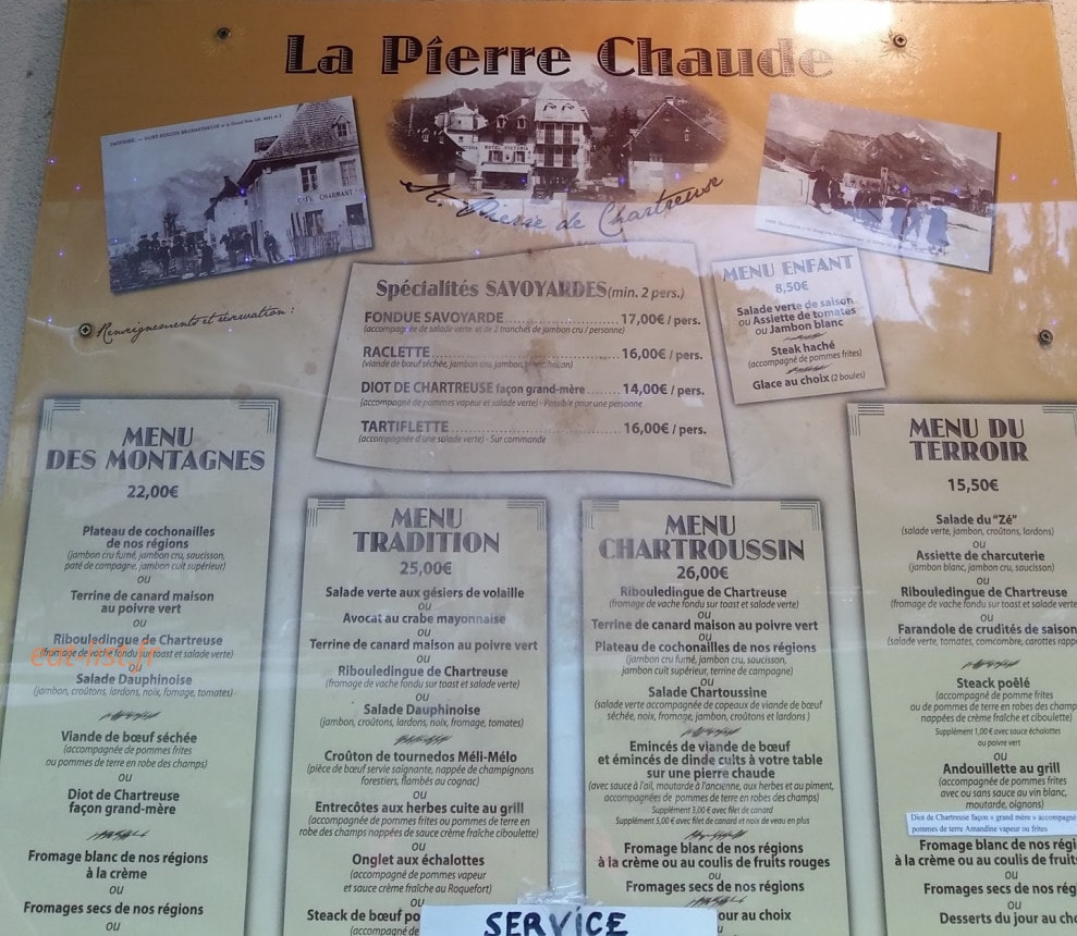 La Pierre Chaude — carte page 1