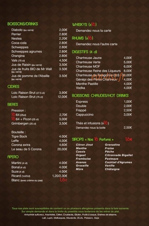 Le 16'Art — carte page 4