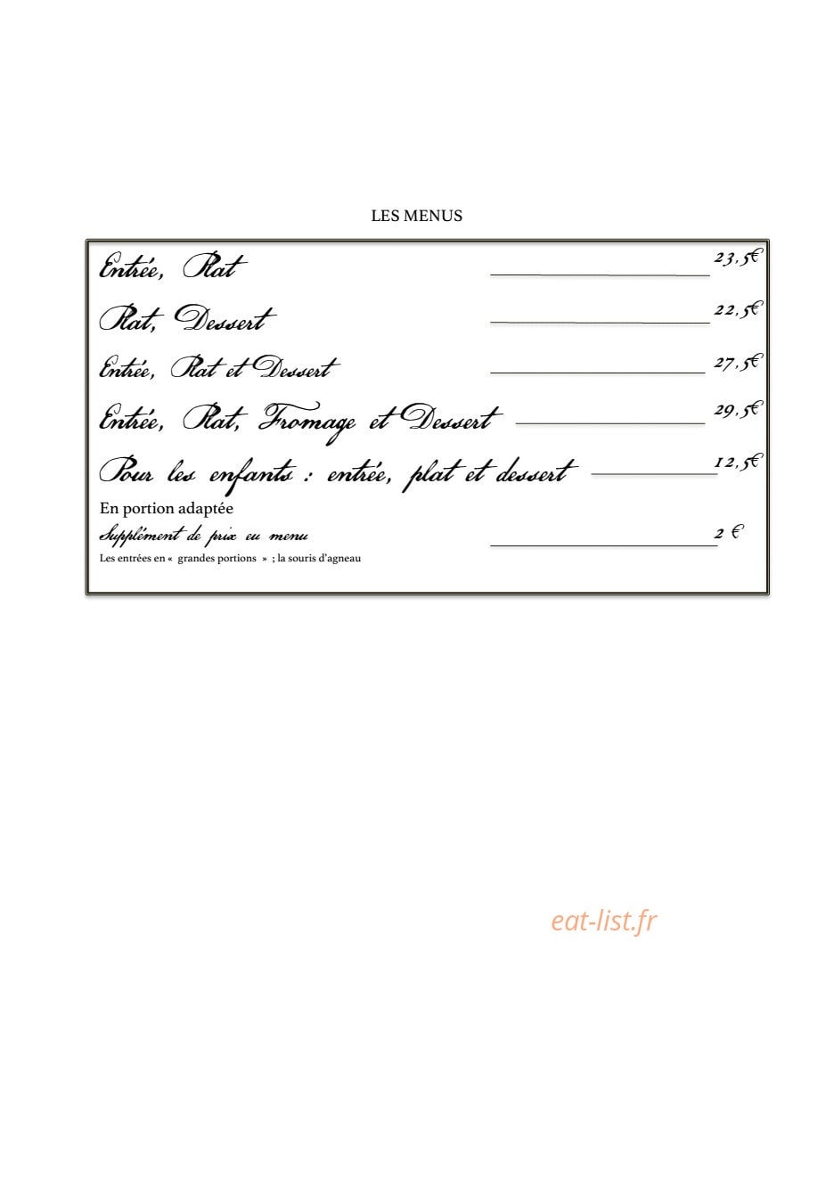 Au four & au moulin d' Arche — carte page 6
