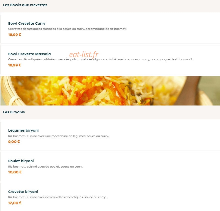 Agra tandoori — carte page 3