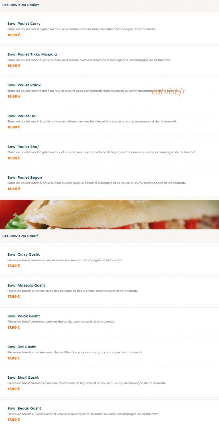 Agra tandoori — carte page 2