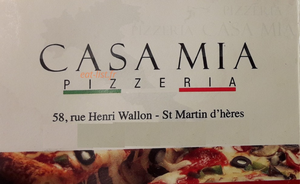 Casa Mia — carte page 1