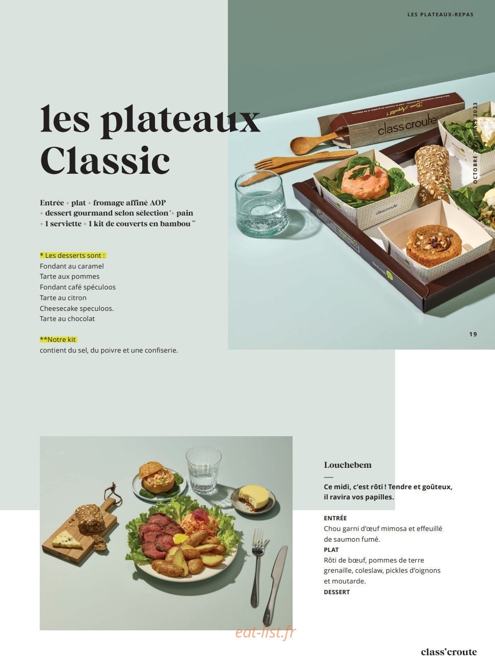 Class'croute — carte page 17