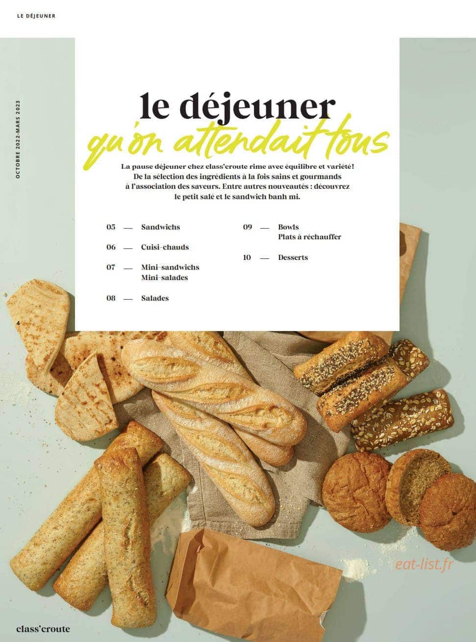Class'croute — carte page 2
