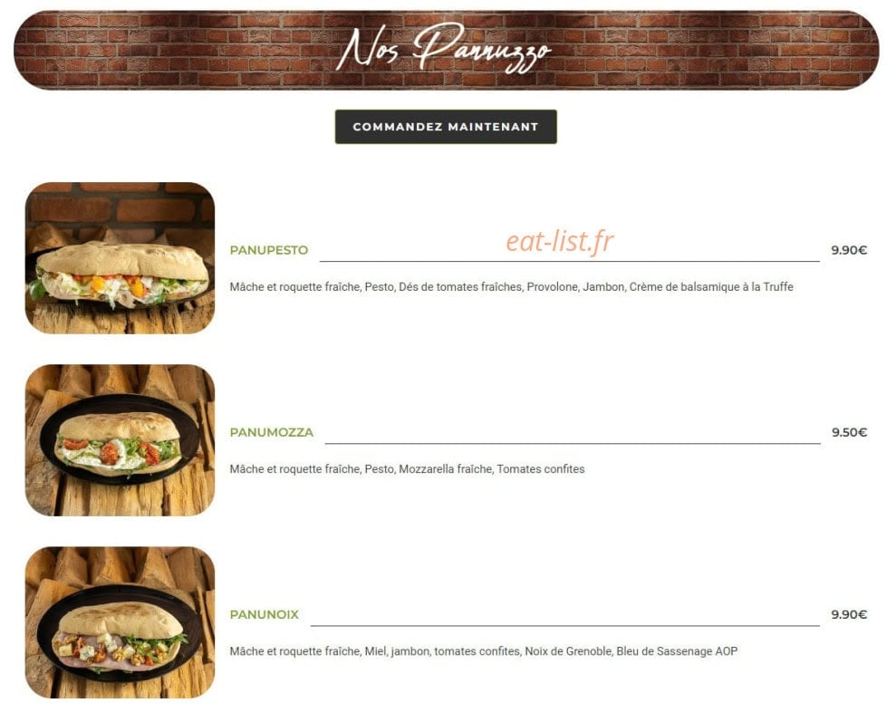 Fuoco pizzas — carte page 7