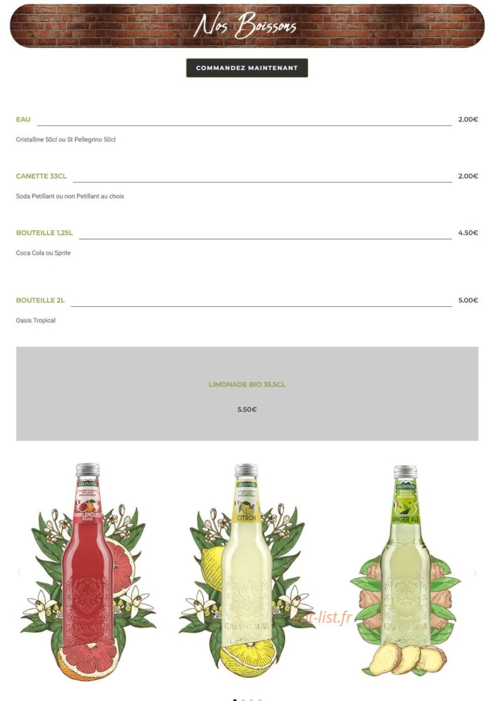 Fuoco pizzas — carte page 11