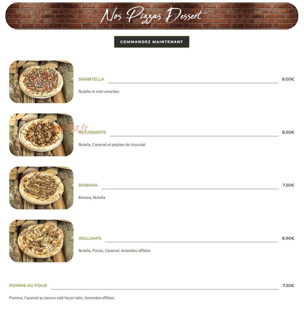 Fuoco pizzas — carte page 9