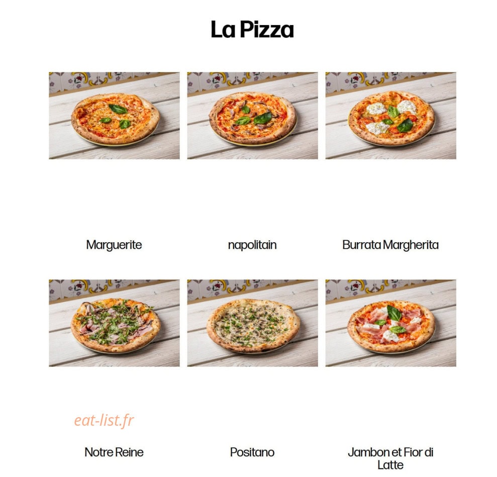 Italian Trattoria — carte page 1